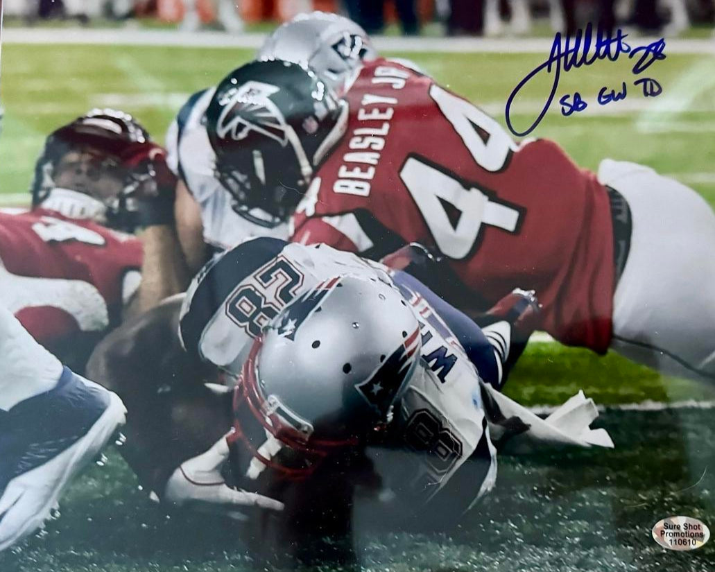 James White Signed 8x10 Photo (Super Bowl LI) - Sure Shot COA